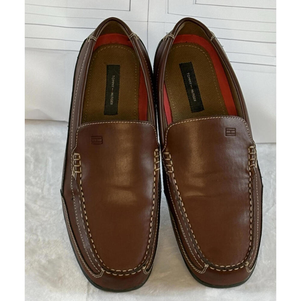 Tommy Hilfiger  Brown Men's Dathan Driving Loafer Slip On - Shoe Size 12M